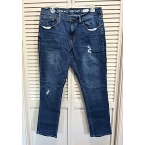 Arizona Adv Flex 360 Slim Fit Leg Med Wash Size 34x30 Low Rise Distressed‎